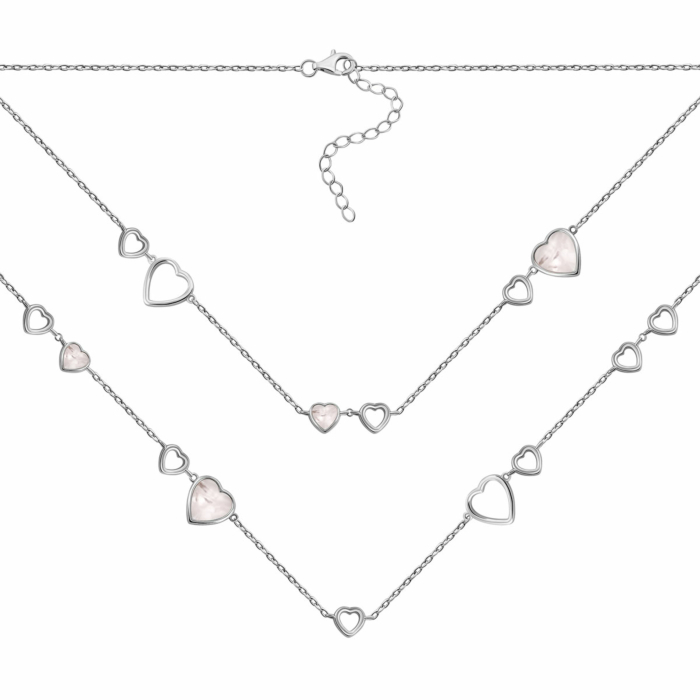 Срібне кольє з перламутром. Артикул UG5SN31189-BR