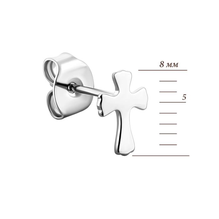 Серебряные пуссеты.Артикул UG51EA104392