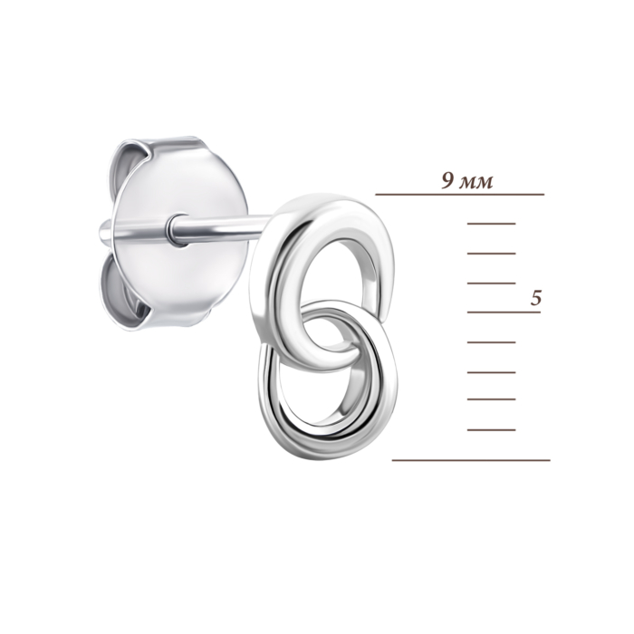 Серебряные пуссеты.Артикул UG51EA82205