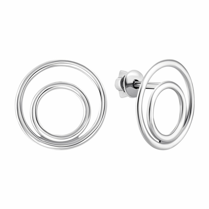 Серебряные пуссеты.Артикул UG582811