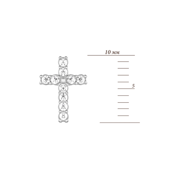 Срібні пусети з фіанітами.Артикул UG520656