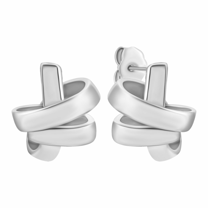 Серебряные пуссеты.Артикул UG5SE38025