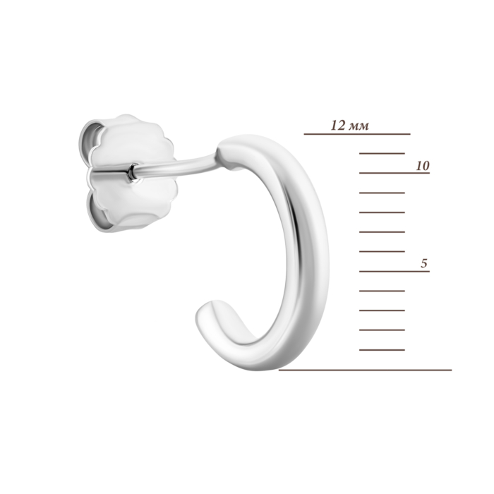 Серебряные пуссеты.Артикул UG5SZDE01685