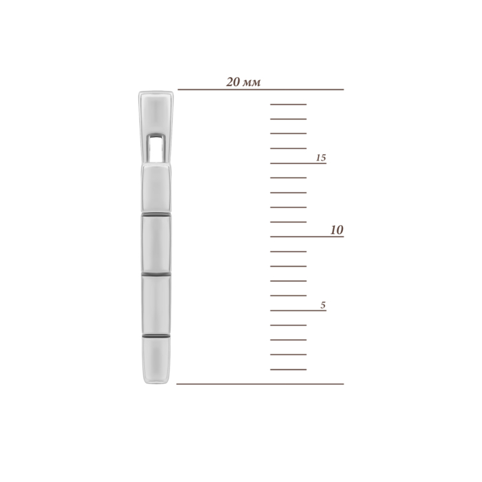 Серебряные серьги.Артикул UG51246Rh