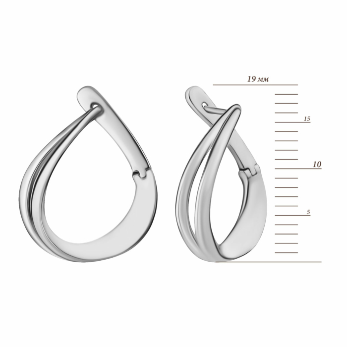 Срібні сережки.Артикул UG5E38172