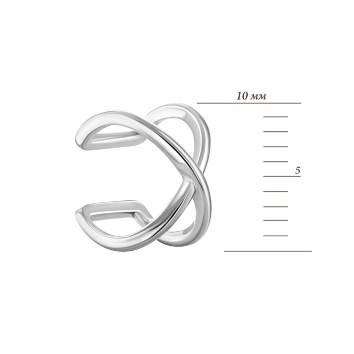 Срібні сережки-кафи. Артикул UG582815