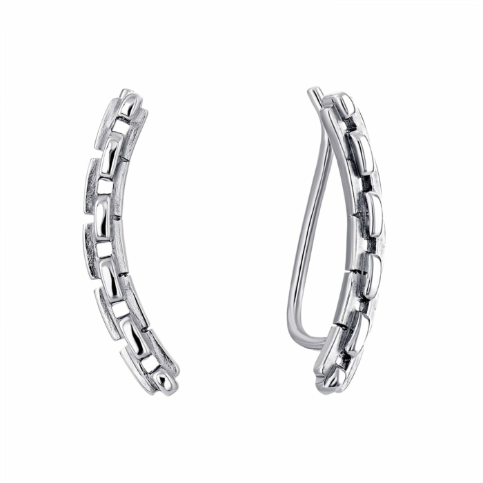 Серебряные серьги-каффы.Артикул UG5ВС-226р
