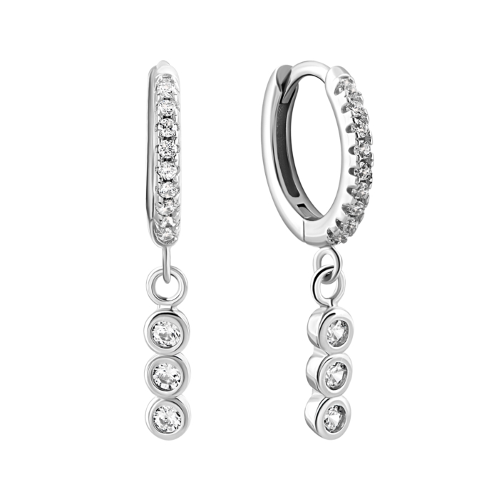 Срібні сережки-підвіски.Артикул UG51EA103987