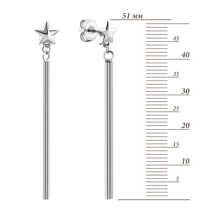 Серебряные серьги-подвески.Артикул UG51EA104680
