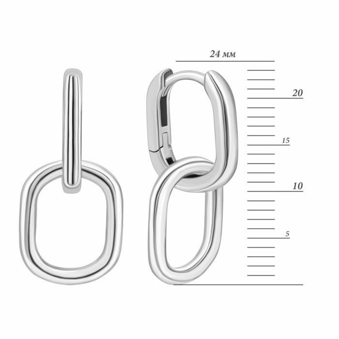 Серебряные серьги-подвески. Артикул UG520707