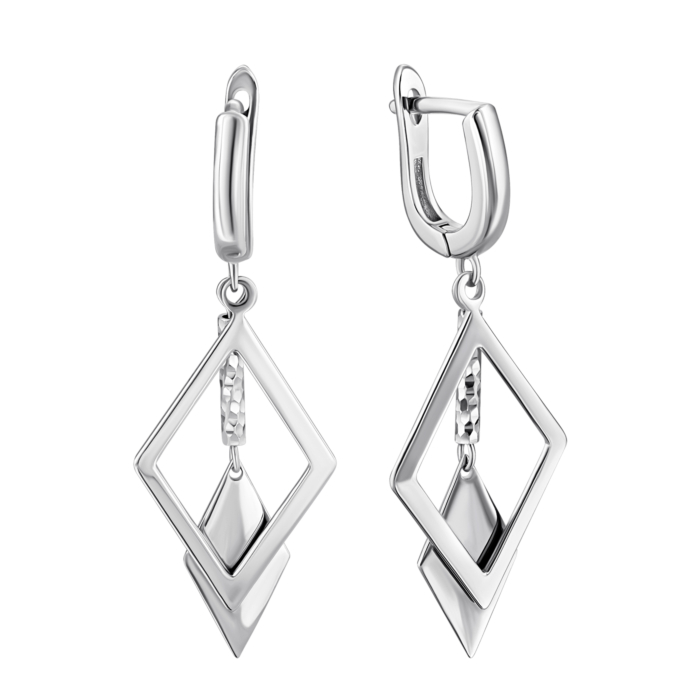 Серебряные серьги-подвески. Артикул UG52E10024