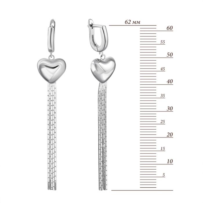 Серебряные серьги-подвески. Артикул UG52E13311