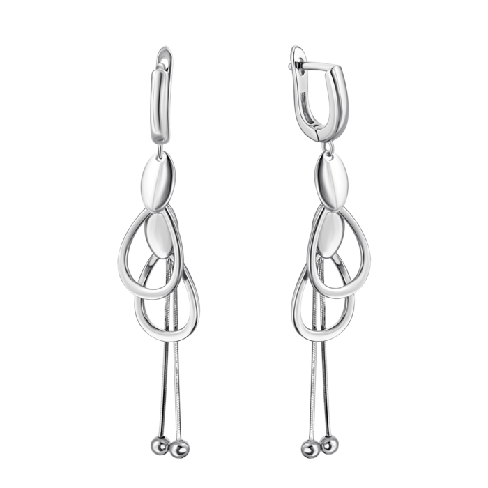 Срібні сережки-підвіски. Артикул UG52E17120