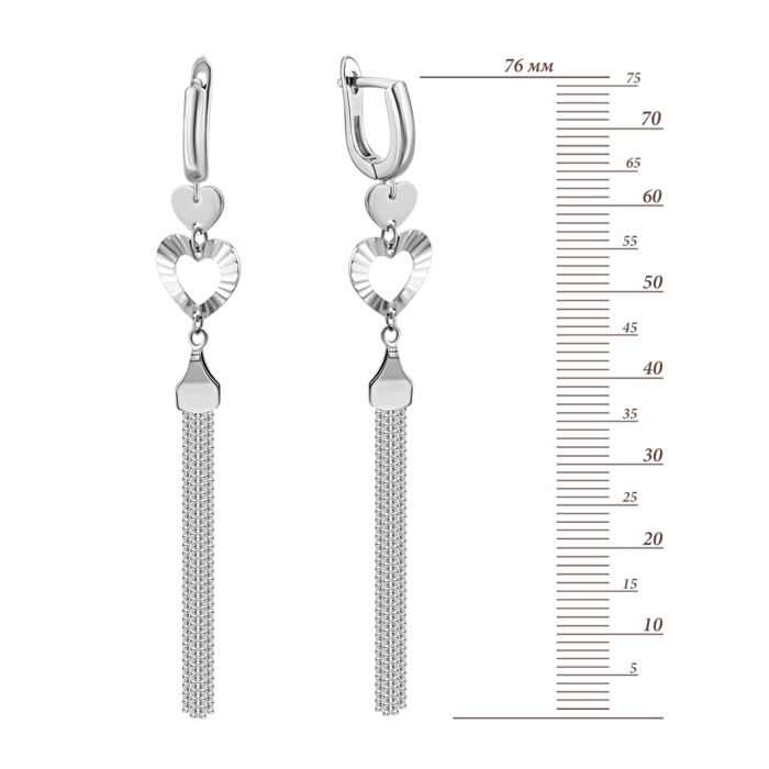 Серебряные серьги-подвески. Артикул UG52E17151
