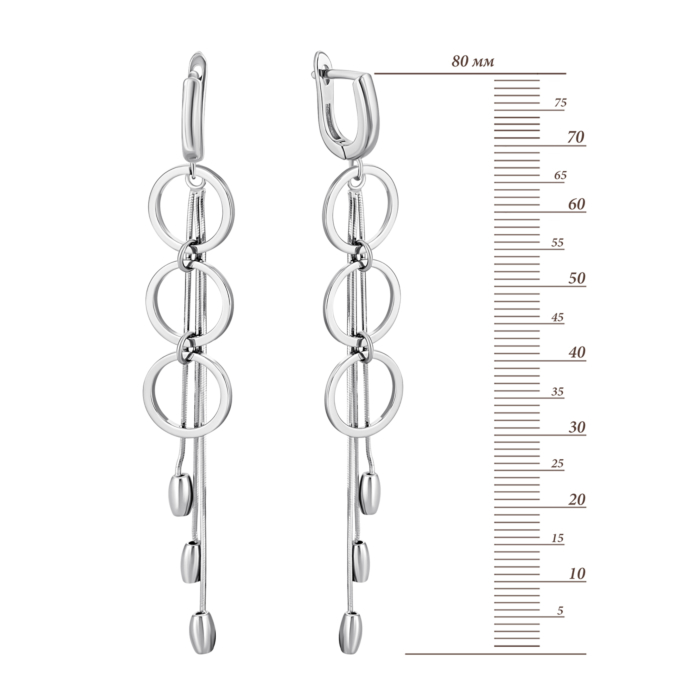 Серебряные серьги-подвески. Артикул UG52E23750