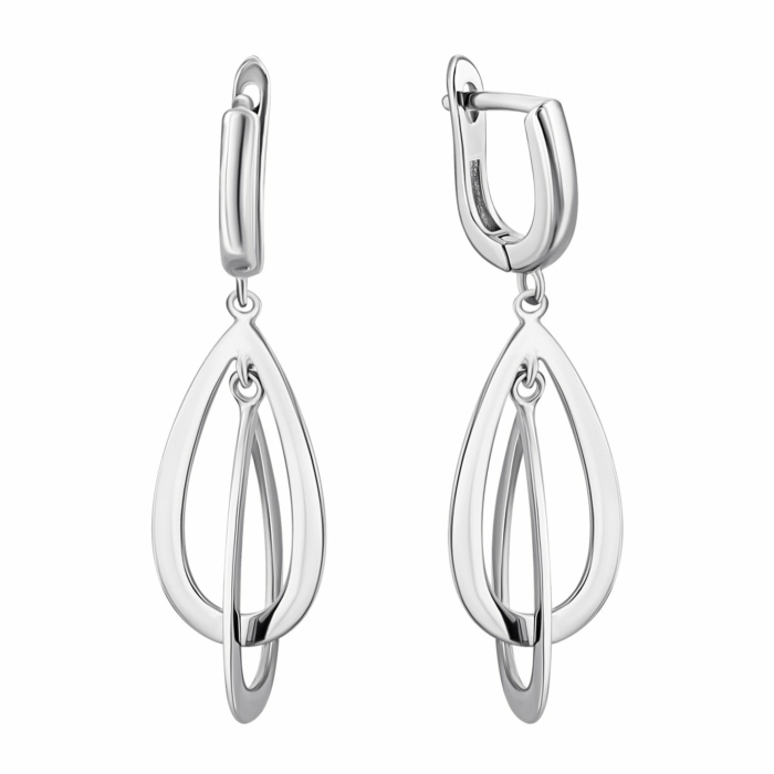 Срібні сережки-підвіски.Артикул UG52E31536