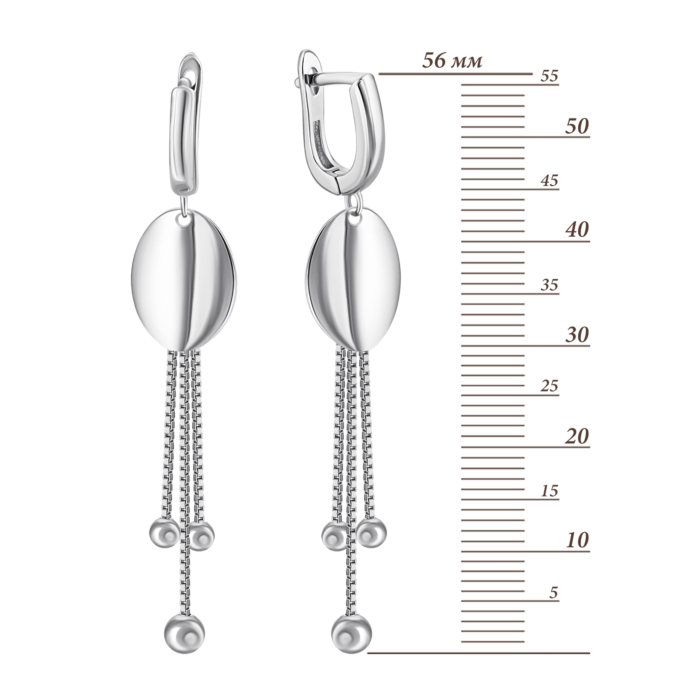 Серебряные серьги-подвески. Артикул UG52E23752