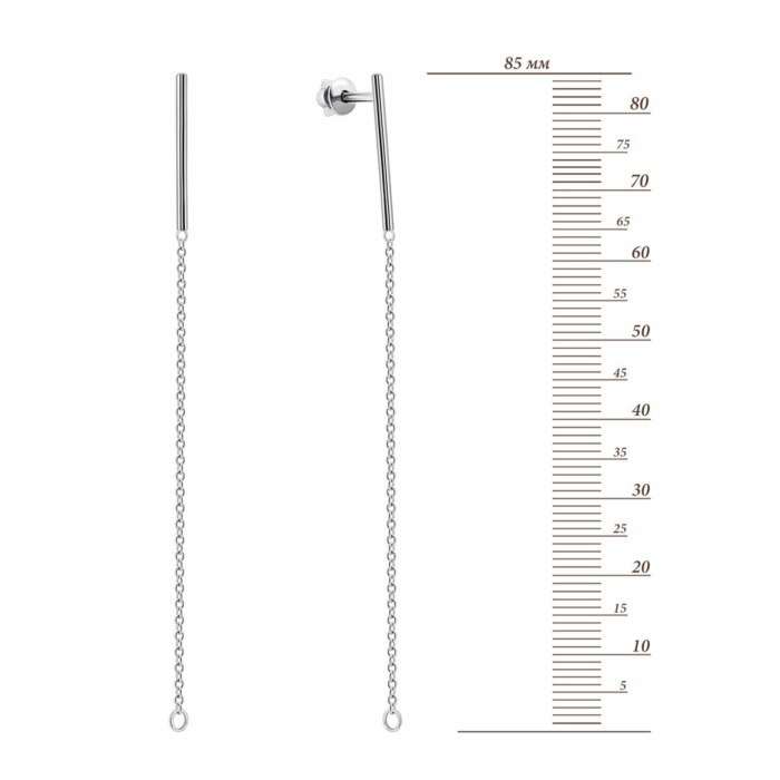 Серебряные серьги-подвески.Артикул UG582817