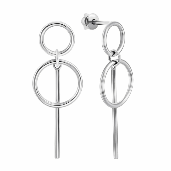 Серебряные серьги-подвески. Артикул UG582819