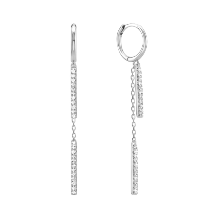 Срібні сережки-підвіски. Артикул UG5B02605