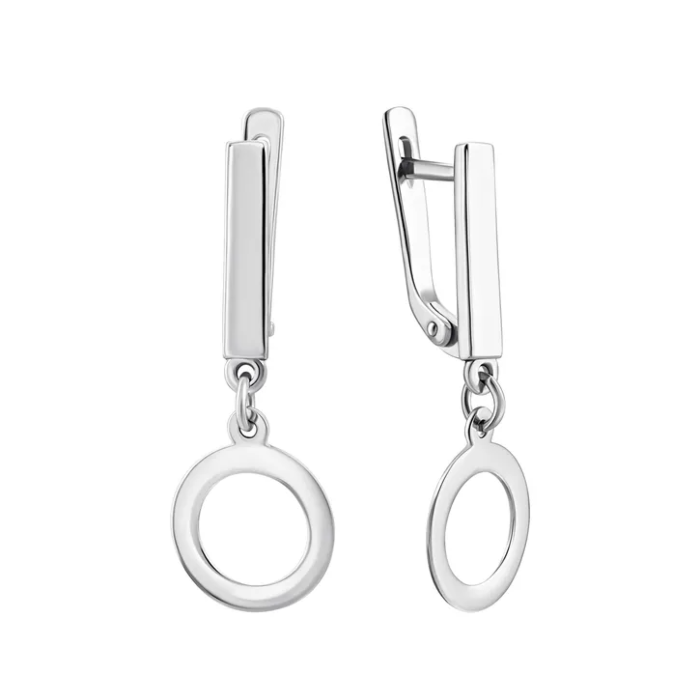 Срібні сережки-підвіски. Артикул UG5СБ296