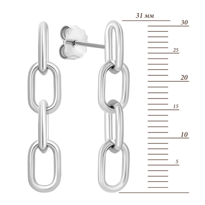 Серебряные серьги-подвески.Артикул UG5SZDE00354
