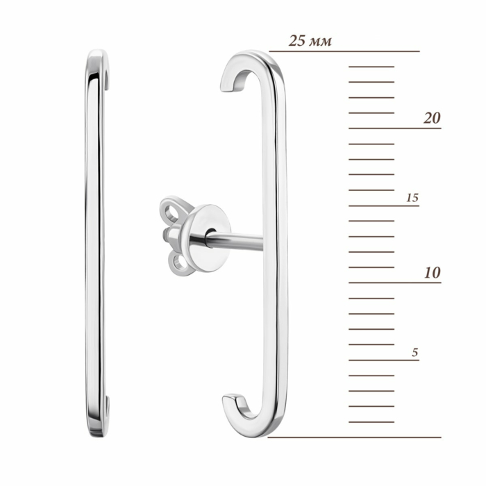 Серебряные серьги-пуссеты. Артикул UG520636