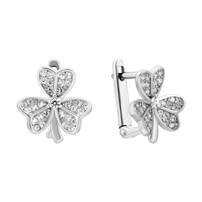 Серебряные серьги с фианитами. Артикул UG5SZDE06803