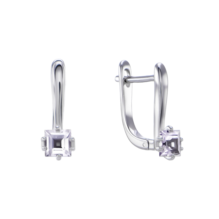 Серебряные серьги с кристаллом. Артикул UG5SZDE15392-3