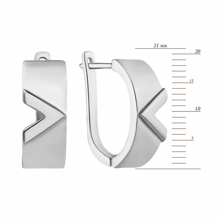 Серебряные серьги.Артикул UG5SE38505-W