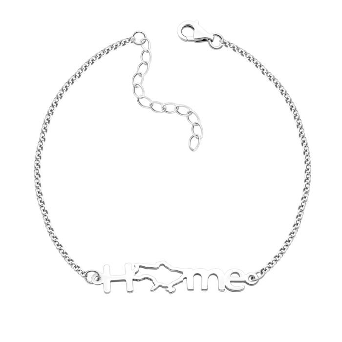 Срібний браслет Україна.Артикул UG51424Б.Rh