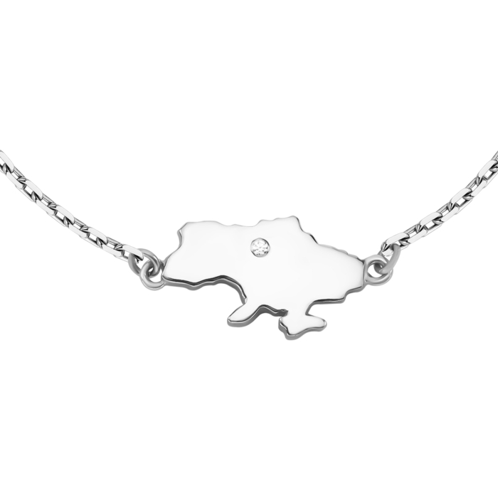 Срібний браслет Україна. Артикул UG54133_1u