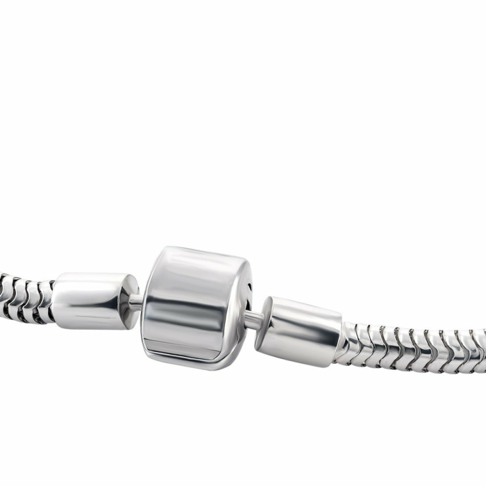 Срібний браслет під намистини шарм. Артикул UG5561Б(б/н) Rh.Rh