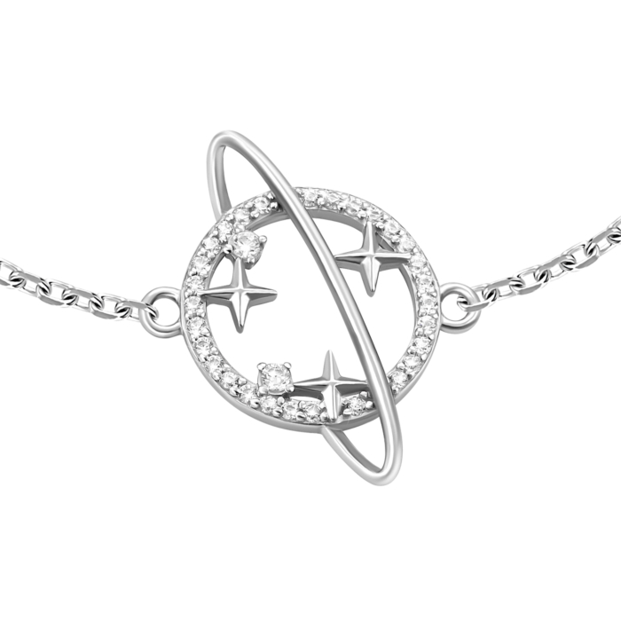 Срібний браслет з фіанітами.Артикул UG575242б