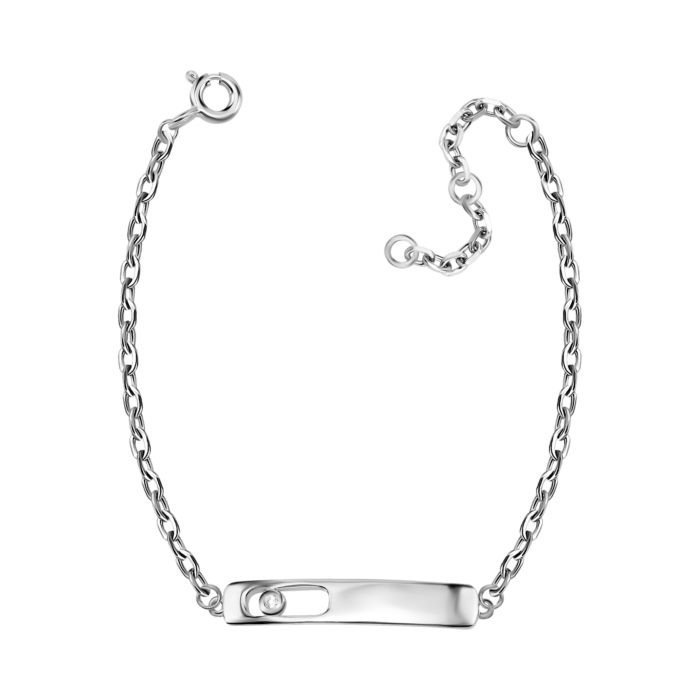 Срібний браслет з фіанітом. Артикул UG5PDB03569