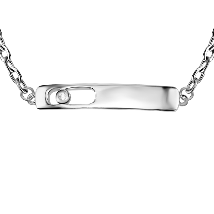 Срібний браслет з фіанітом. Артикул UG5PDB03569