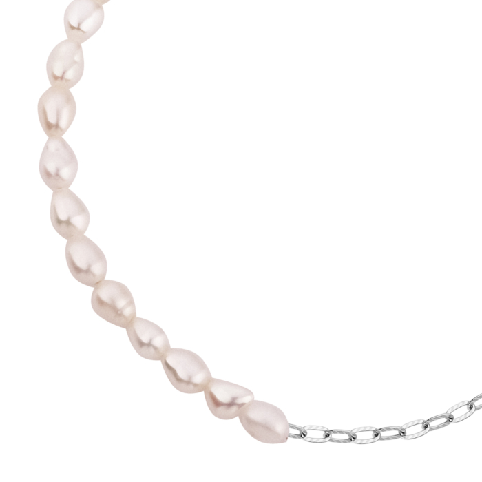 Срібний браслет з перлами.Артикул UG5SZDB08751