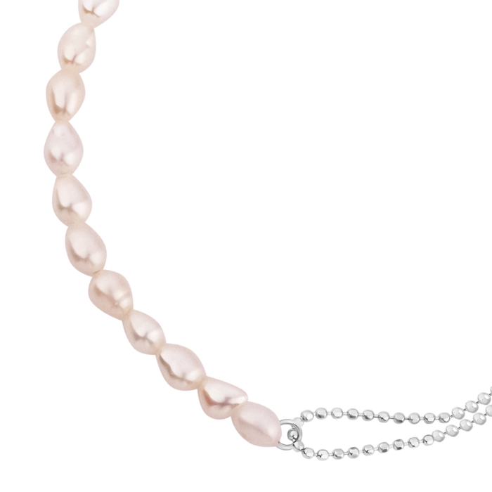 Срібний браслет з перлами.Артикул UG5SZDB08782