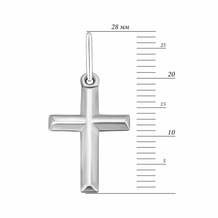 Серебряный крестик.Артикул UG53667р