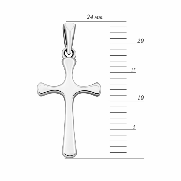 Срібний хрестик.Артикул UG5G00010