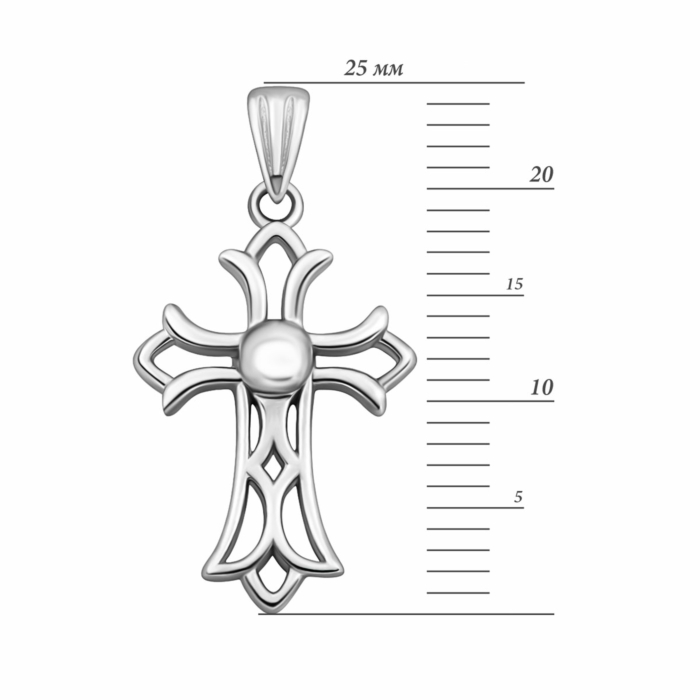 Срібний хрестик.Артикул UG5G00035