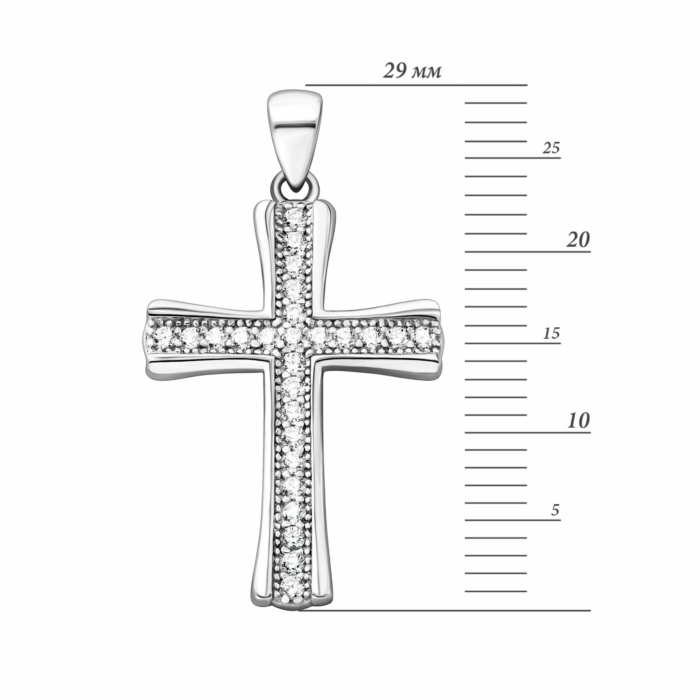 Срібний хрестик.Артикул UG5G00041