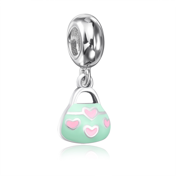 Срібна підвіска  у вигляді сумки G2616-P/12/1453