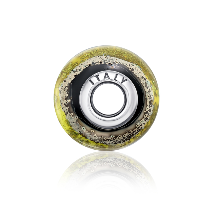 Срібна намистина шарм з муранським склом. Артикул GPN10138-P/12