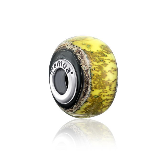 Срібна намистина шарм з муранським склом. Артикул GPN10138-P/12