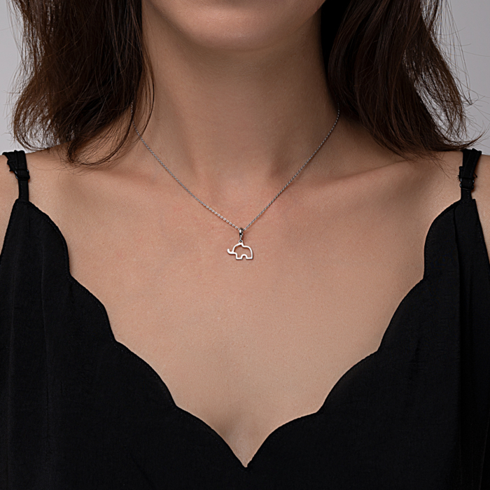 Срібна підвіска без вставки. Артикул 35292/12/1