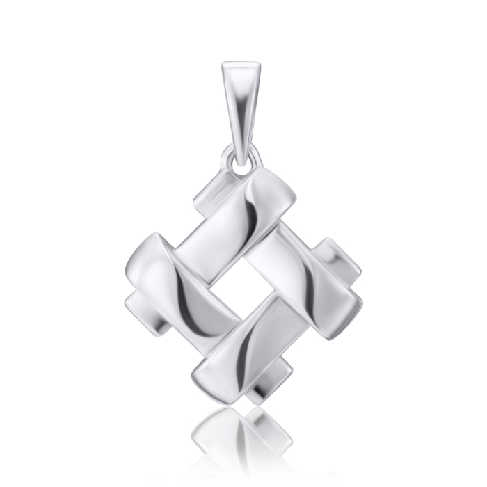 Срібна підвіска без вставки. Артикул 35334/12/1