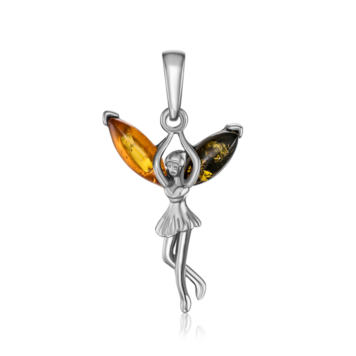 Срібна підвіска у вигляді феї RdP529M-P/12/2787