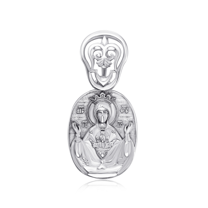 Срібна підвіска-ладанка без вставки. Артикул 35263/12/1