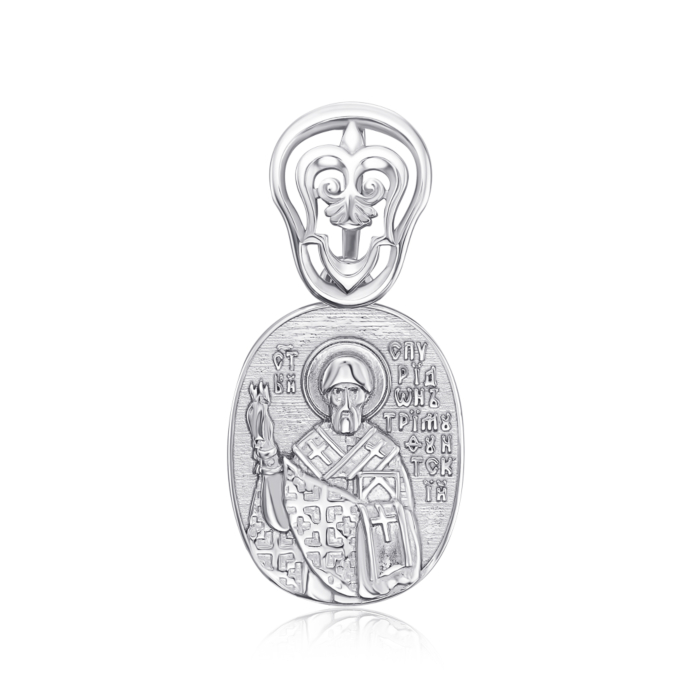 Серебряная подвеска-ладанка без вставки. Артикул 35264/12/1